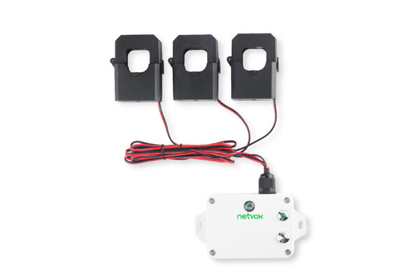 Netvox – R718NL325-Wireless Light Sensor and 3-Phase Current Meter with 3x250A Clamp-On CT