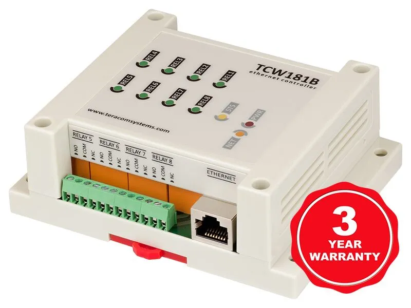 Thendercom Module Teracom TCW181B-CM Ethernet Digital IO Module - Qonda System